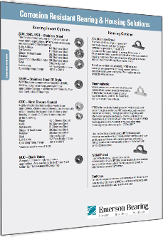 Corrosion-Resistant Bearing and Housing Solutions